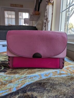 COACH Dreamer Colorblock Shoulder Bag in Pink